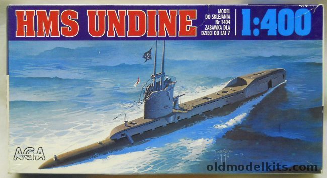 AGA 1/400 HMS Undine or Ursula (U-Class) Submarine, 1404 plastic model kit